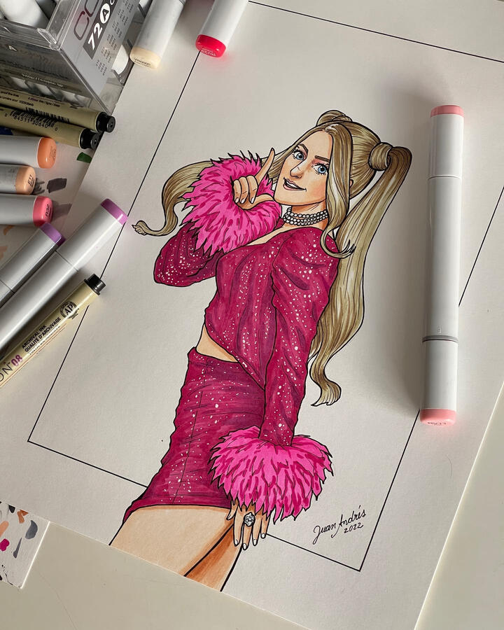 meghan trainor drawing made by juan da corte